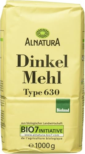 Alnatura Bio Dinkelmehl Typ 630, 1kg (Packung mit 5)