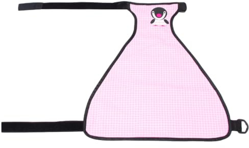 COMPUKAS Verstellbare Hundekleidung Haustier Lätzchen aus Polyester Warm und Gemütlich Bauchdecke für Welpen und Hunde für Outdoor in Rosa