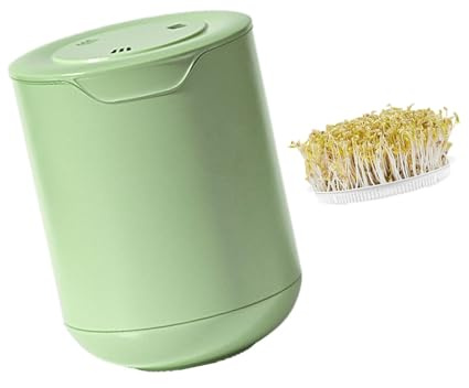 Tmboryuu Set di germogli domestici con sistemi di filtraggio integrati Acqua di scala Vassoio di drenaggio efficiente Facile da usare Automatico Germogli di Fagiolo Maker