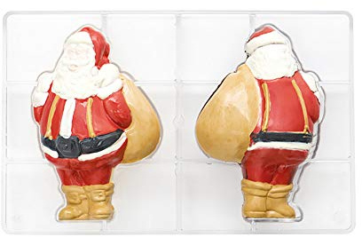 DECORA 0050110 Profi-SCHOKOLADENFORM FÜR Nikolaus 69 X 105 MM 200 X 120 X 22 MM, Durchsichtig