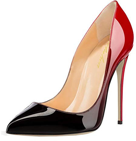Lutalica W Oven, scarpe classiche in pelle verniciata, a punta, sexy, con tacco a spillo e tacco alto, per feste, serate e matrimoni