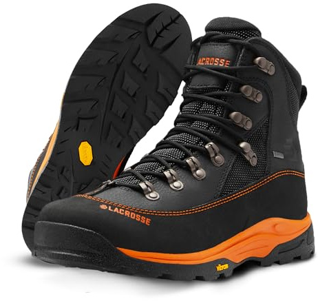 LaCrosse Men's 533610 Ursa MS 7 GTX Waterproof Hunting Boot, Gunmetal/Orange - 10.5 M