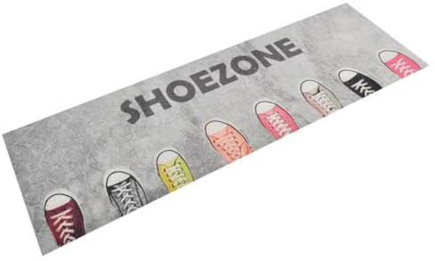 vidaXL Küchenteppich Waschbar Shoezone 60x180 cm Samt