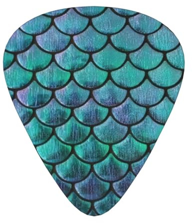 Mermaid Teal Fish Akustikgitarre Plektrum für Bass und E-Gitarre