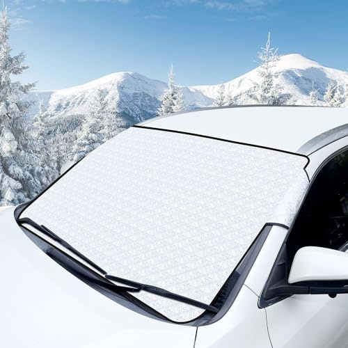 ZYAURA Voiture Films de Protection Antigel pour Renault Twingo,Protection Pare Brise Hiver Bache Pare Brise Contre Le Gel Neige Produits pour l'hiver,A