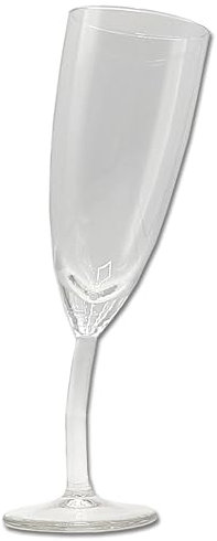 Bombo Flûte in Vetro Calice storto neutro - 210 ml