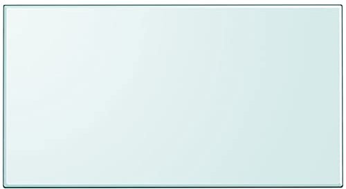 qohoio Tischplatte Schreibtischplatte Table Top Gartentischplatte Tischplatte aus gehärtetem Glas rechteckig 1200x650 mm