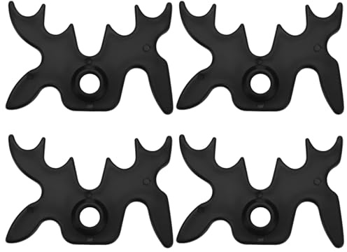 VGOL 4pcs Billardqueue-Halter mit 9 Positionen Schwarzer Snooker Queue-Rahmen Snooker Queue Brücke Snooker Zubehör für die Meisten Billardstöcke für Den Amateur- Und Professionellen Gebrauch
