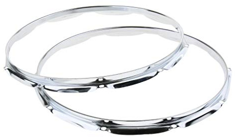 2 Stück 35,6 cm Snare Drum Hoop Ring Felge Druckguss Reifen 10 Loch