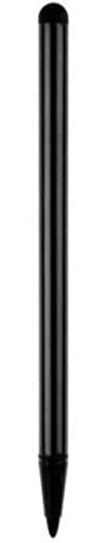 Stylus Pen 2 in 1 Universal Capacitive Pens for Touch Screens Devices,Plastic Resistance Pen for Tablets Devices Phone - Black Convenient