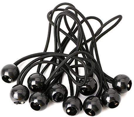 XFUYI 10 Stück Clip Bungee-Seil Binder Seil befestigen Windsäcke Flaggen an Stangen Kunststoff