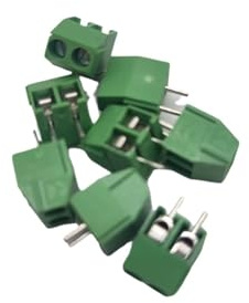 ZZAYGESY 20 pezzi kf350-2p 3p 3,5 mm 300 v 10 A passo 2 3 pin separabili plug in P-CB vite connettore morsettiera (blu, 3P)