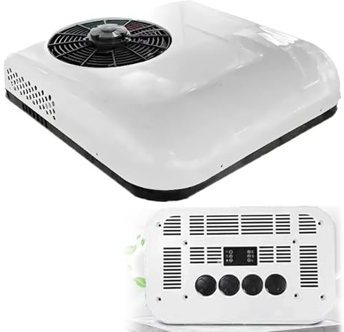 Climatiseur de toit ultra-silencieux et facile à installer pour camping-car, unité sans conduit, pompe à chaleur et refroidissement rapide, unité tout-en-un pour camping-cars, caravanes et caravanes