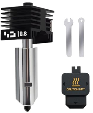 Tête d'impression H2D Hotend en acier trempé amélioré 0,8 mm pour Bambu Lab H2D/A1/A1 imprimante 3D