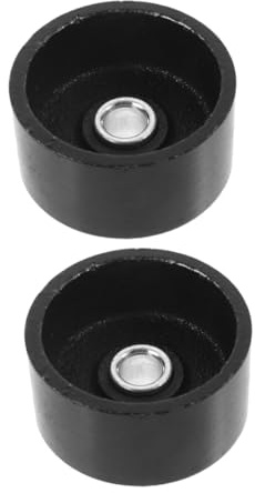 Luxshiny 2 pièces Roues de Remplacement pour Cric Hydraulique Roues Robuste pour Jack Tonnes Faciles à Installer pour Réparation et Support Stable