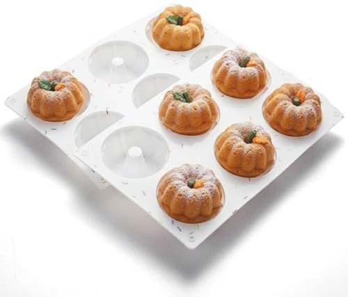 Stampi in silicone per cottura al forno, teglia antiaderente in silicone a 6 cavità, stampi per torta mousse, 2 pezzi per mousse, gelato, torta chiffon, cucina.