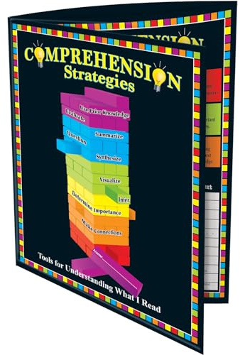 Really Good Stuff Comprehension Trifold 3-Pocket Folder- 12 Folders