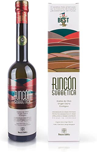 RINCÓN DE LA SUBBÉTICA – Aceite de Oliva Virgen Extra Bio 500 ml | Monovarietal Hojiblanca | DOP Priego de Córdoba | Perfil Verde Intenso y Complejo | Ideal para Cocina Gourmet y Uso en Crudo