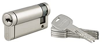 Mezzo Cilindro europeo per serratura Transit 2, 60x10mm, nichel, antitrapano, antiscasso, 4 chiavi reversibili - THIRARD