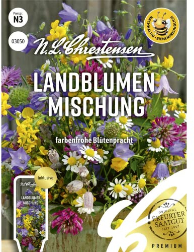 Landblumen Mischung, Farbenfrohe Blütenpracht, bienenfreundlich, Samen