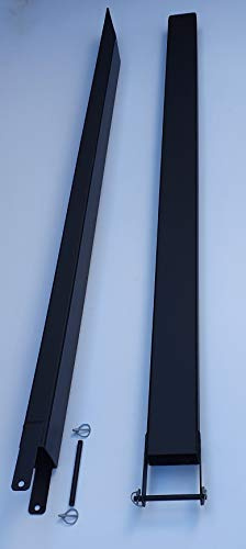 Gabelverlängerung geschlossen 2500 mm / 2,50 m Verlängerung für Stapler 1 Paar mit Bolzenverriegelung