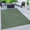 Paco Home Tappeto Per Esterno Balcone Terrazza Tappeto Cucina Monocolore Mélange, Dimensione:160x220 cm, Colore:Verde