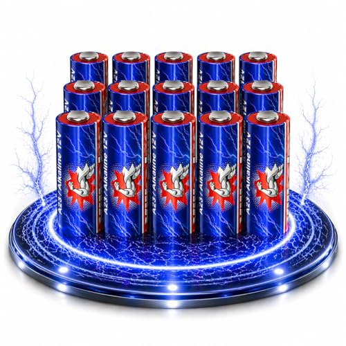 Wilhelm A23 Batterien 12V 55 mAh Alkaline (MN21, V23GA, 23A) – 15 Stück
