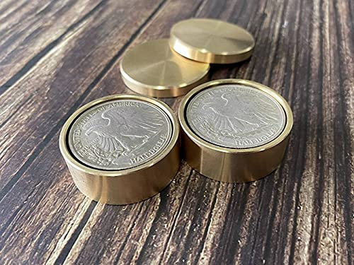 Brass Okito & Boston Box Set (halbe Dollar Größe) - Close Up Trick / Magic Trick / Magic Props / Party Trick / Magic Gimmick