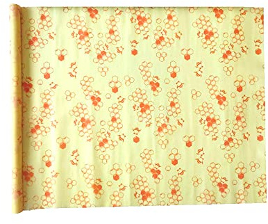 Avvolgenti in cera d'api, riutilizzabili, 35 x 100 cm, per conservare gli alimenti, con pellicola alternativa, lavabile