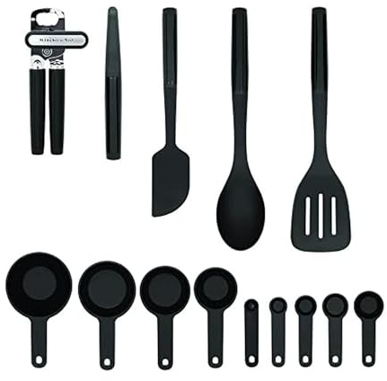 KitchenAid Universal Tool and Gadget Set, 14 Piece, Black