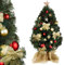 KADAX Árbol de Navidad Con 105 Ramas, Mini Abeto Artificial Con Yute, Klaus 80 cm