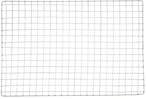 sourcing map Lot de 2 filets de barbecue carrés en fer galvanisé - 20,1 x 30 cm - Pour la cuisson, le fumage, le charbon de bois, grillage, rôtissage