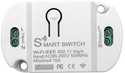 Wireless Smart Light Switch Wifi Light Switch AC90～250V 10A with Voice Control Timer Function Compatible with Alexa/Google Home