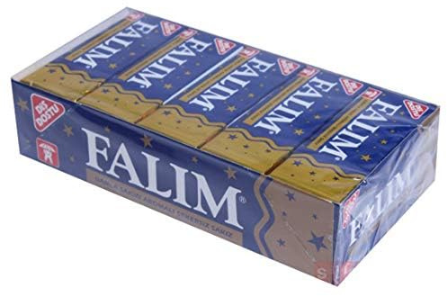 Falim Sugarless Plain Chewing Gum con sabor a almáciga, 100 unidades (5 x 20 unidades), chicle natural sin azúcar con sabor a almáciga, refrescante, de larga duración, 100 unidades – Trinovi