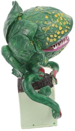 Gogogmee Piranha Pflanze Figur Kunstharz Halloween Tischdekoration Kreative Gartendekoration Langlebig Tafelaufsatz für Party und Zuhause