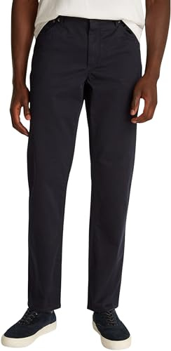 Tommy Hilfiger Men's Denton Cotton Satin Straight Leg Trousers, Blue (Desert Sky), 32W/34L