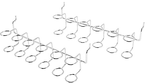 Sessleger - Juego de 2 piezas de serías para destornilladores, soporte multiherramienta, panel perforado, accesorio para panel perforado, accesorios multianillo