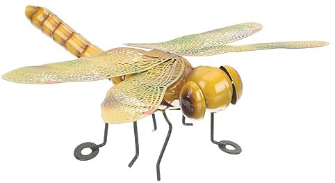 Ciieeo Wrought Iron Dragonfly Decoration Metal Dragonfly Wall Art for Indoor Outdoor Use for Home Wall Art in Living Garden Fence Decorations