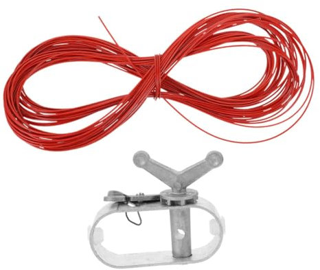 PAMINGONO Winter Pool Cover Cable Winch Kit for Swimming Pool Maintenance Aluminum Constructed Cable