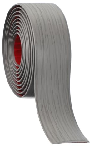 PATIKIL Self Adhesive Floor Transition Strip 40 mm x 2 Meters, Vinyl Laminate Floor Flat Divider for Joining Floor Gaps Doorways Carpet Cover Floor Tiles Gray Wood Grain