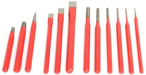 Escoplo y puntero - herramienta versátil de acero, ideal para tallar y marcar, fabricada con mango ergonómico y duradero. *