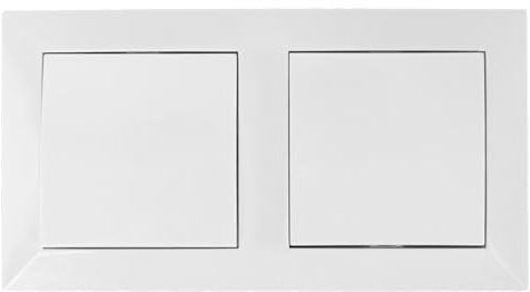 Interrupteur combiné - Système de réglage pour contrôler les lumières, avec 2 ports et fonction marche/arrêt, matériau résistant et installation facile