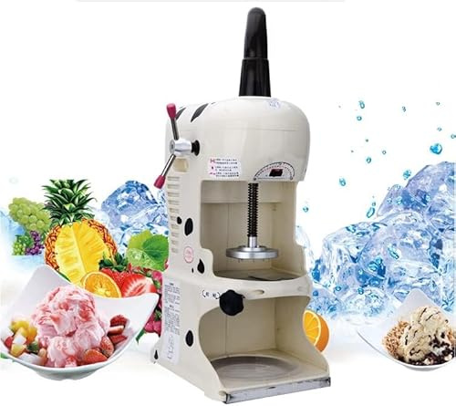 Electric Ice Crusher, Commercial Ice Shaver with 90KG/Hour Capacity, Ideal for Fast Food, Shopping Malls, and Stalls