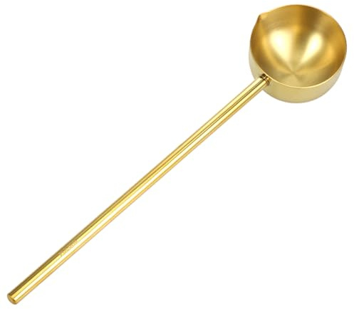 DIYEAH Cucharón Grande de Acero Inoxidable con Mango Extendido para Cocina y Jardinería Resistente y Elegante Utensilio para Servir Agua y Líquidos Uso Profesional y Doméstico