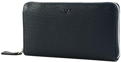 VOi Damengeldbörse 70065 Blau genopptes Leder