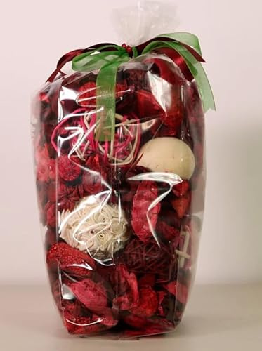 Pot-pourri mélangé à la main dans un sac cadeau dans un choix de 11 parfums, produit avec parfum durable pour votre maison ou comme cadeau (cerise).