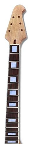 Yinfente Gitarrenhals, 22 Bünde, für E-Gitarre, Ahornholz, Mahagoni, unbehandelt, mit Kleber auf der Ferse