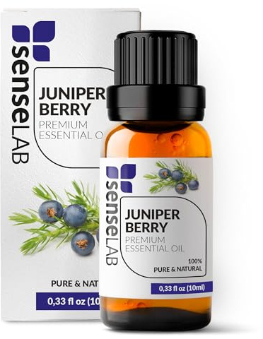 SenseLAB Aceite Esencial de Cono de enebro - Aceite de enebro Natural 100% Puro de Grado Terapéutico para Difusor de Aromaterapia y Humidificador - Aceite para el Cuidado de la Piel (10 ml)