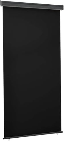 vidaXL Balkon-Seitenmarkise 125x250 cm Schwarz
