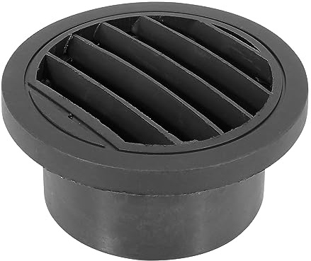 X AUTOHAUX 75 mm runder Auto-Heizungskanal Warmluftauslass 360 Grad schwarz